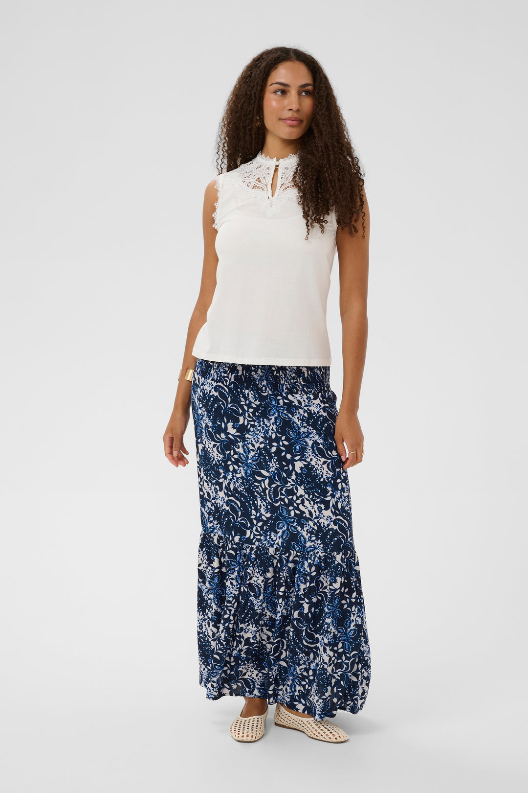 Blouse sans manches Suny - Broderie au col