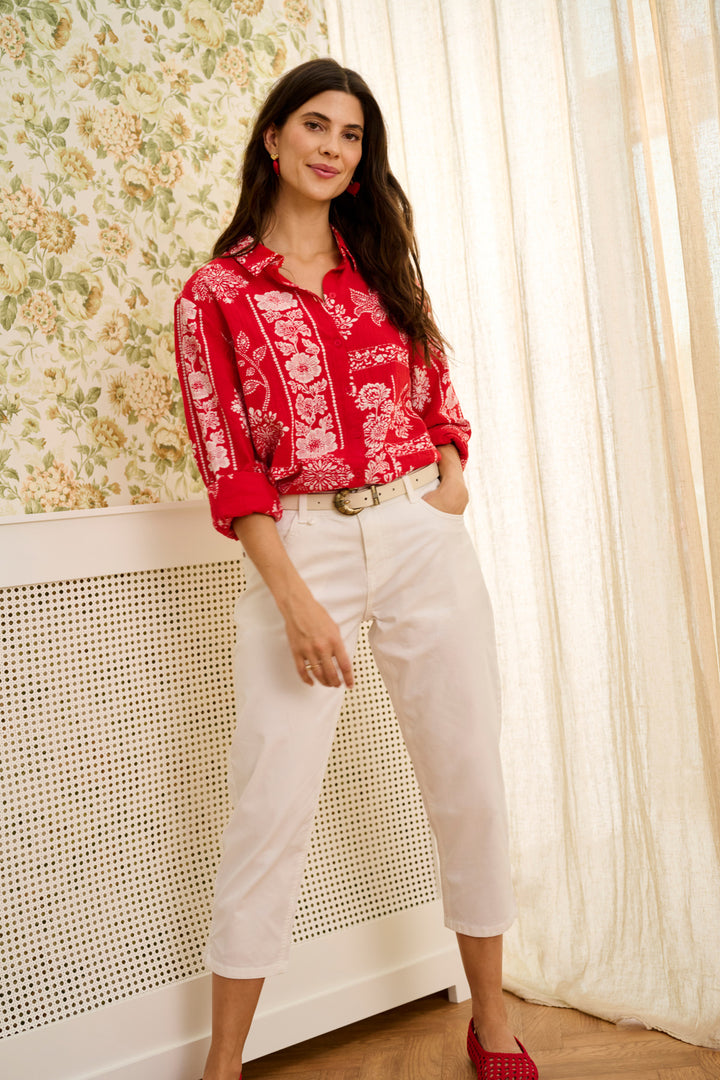 Blouse à imprimé Gianna – Coton extensible