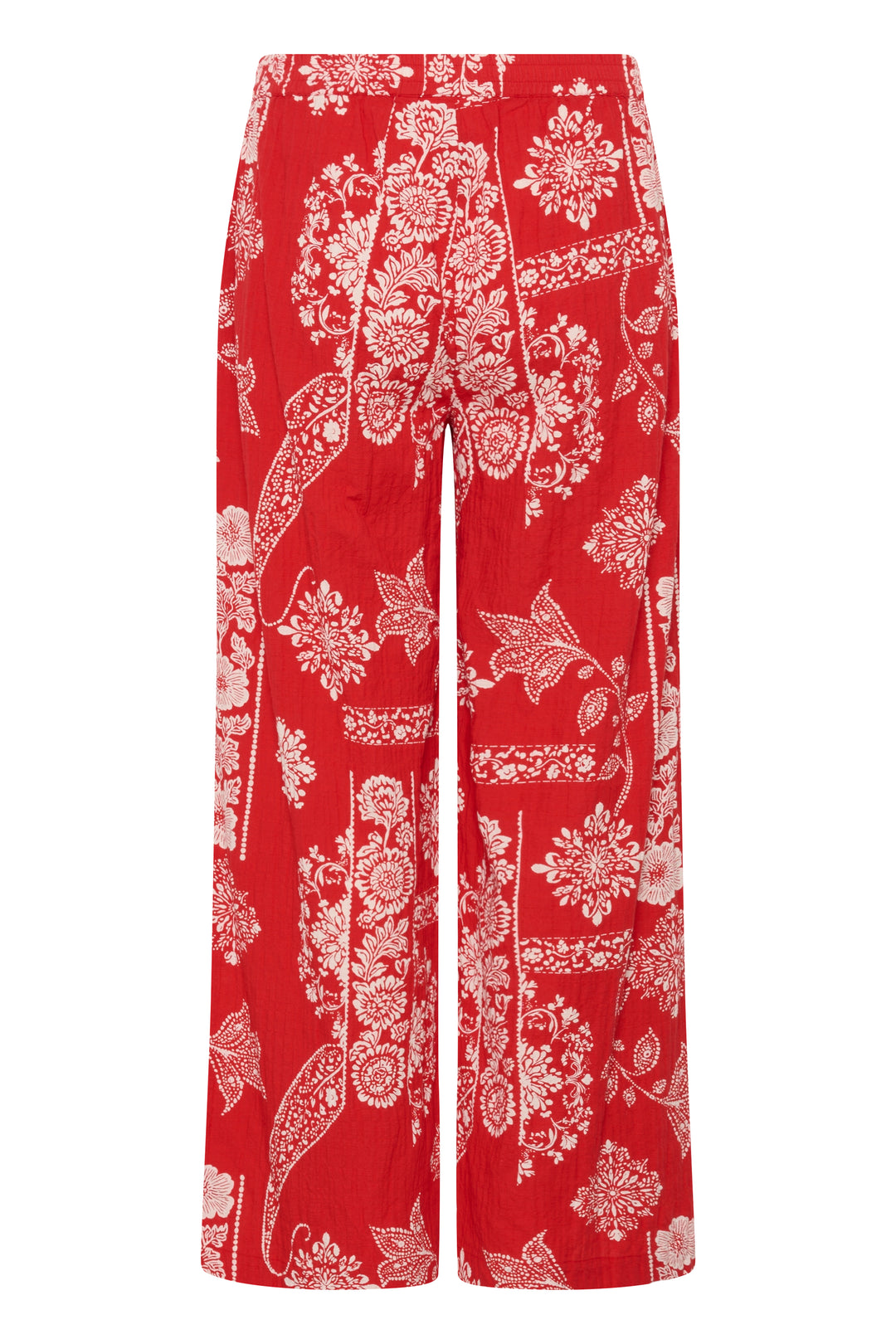 Pantalon à motif graphique Gianna – Coupe droite en coton extensible