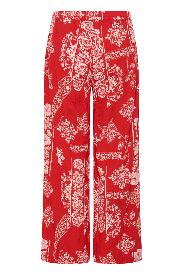 Pantalon à motif graphique Gianna – Coupe droite en coton extensible
