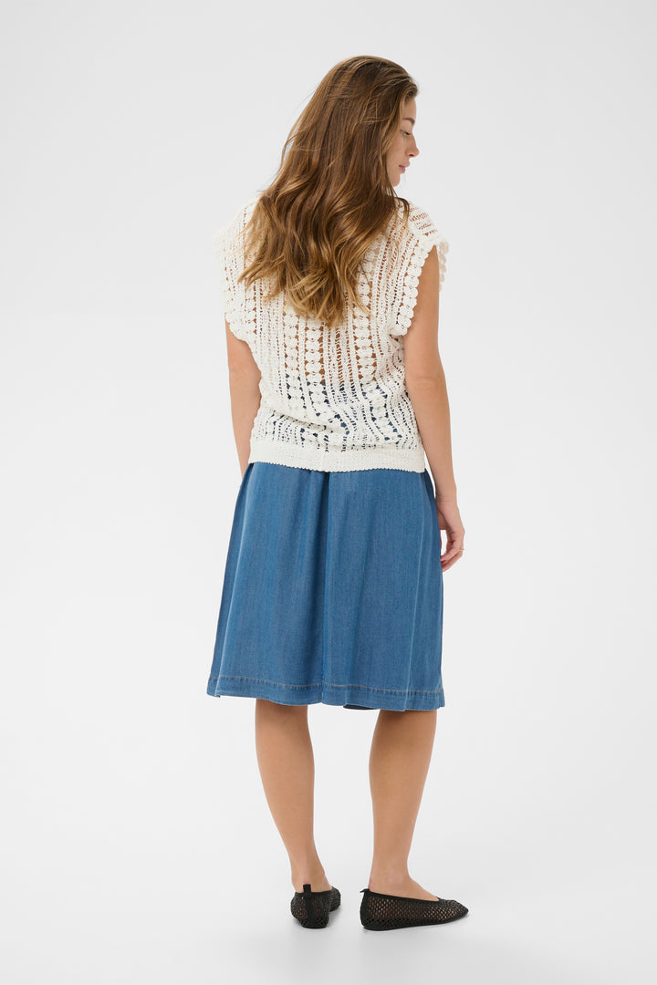 Pull en maille Tilda – Coupe droite en coton mélangé