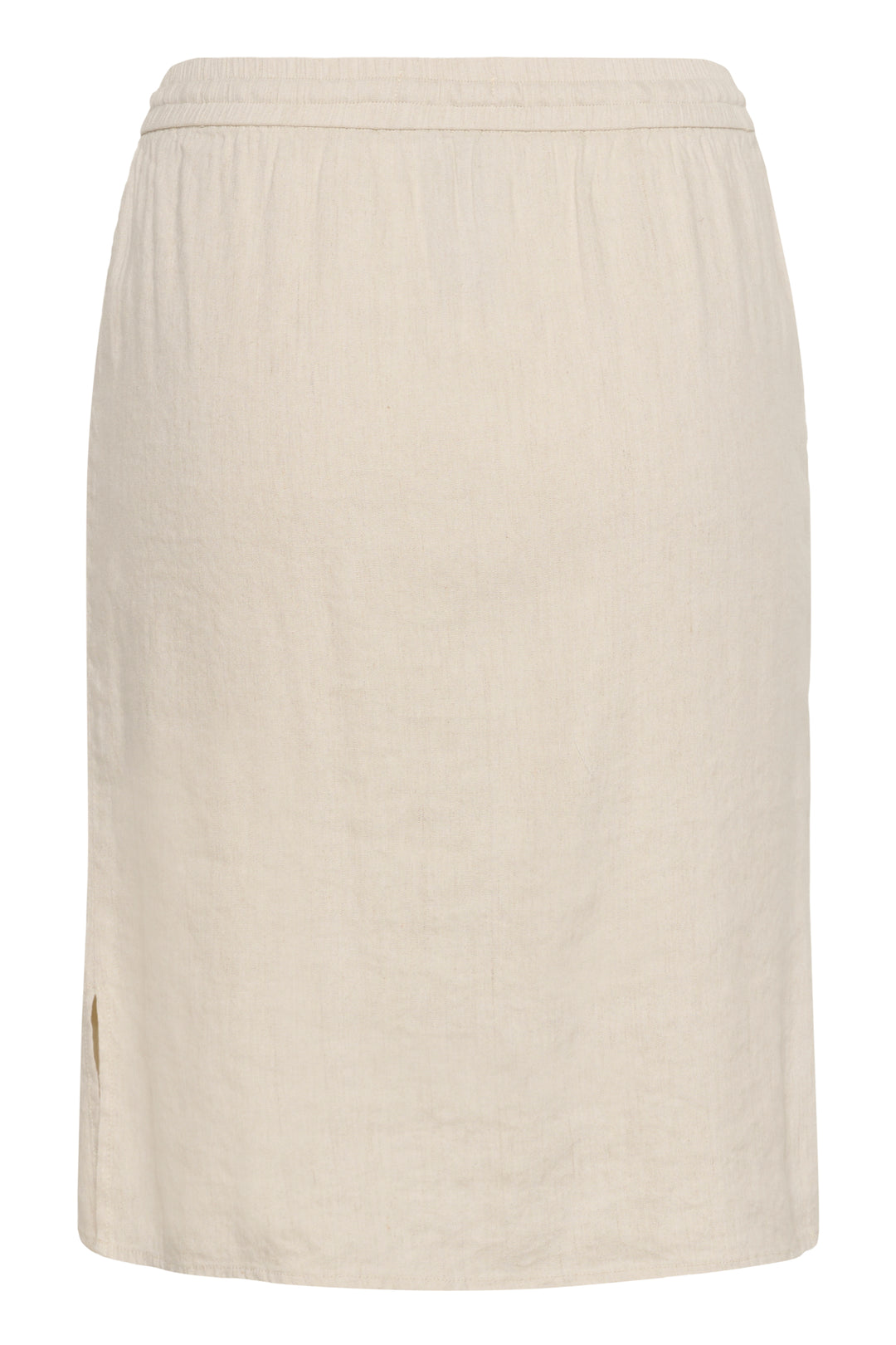 Jupe droite à taille élastique June - Lin et viscose