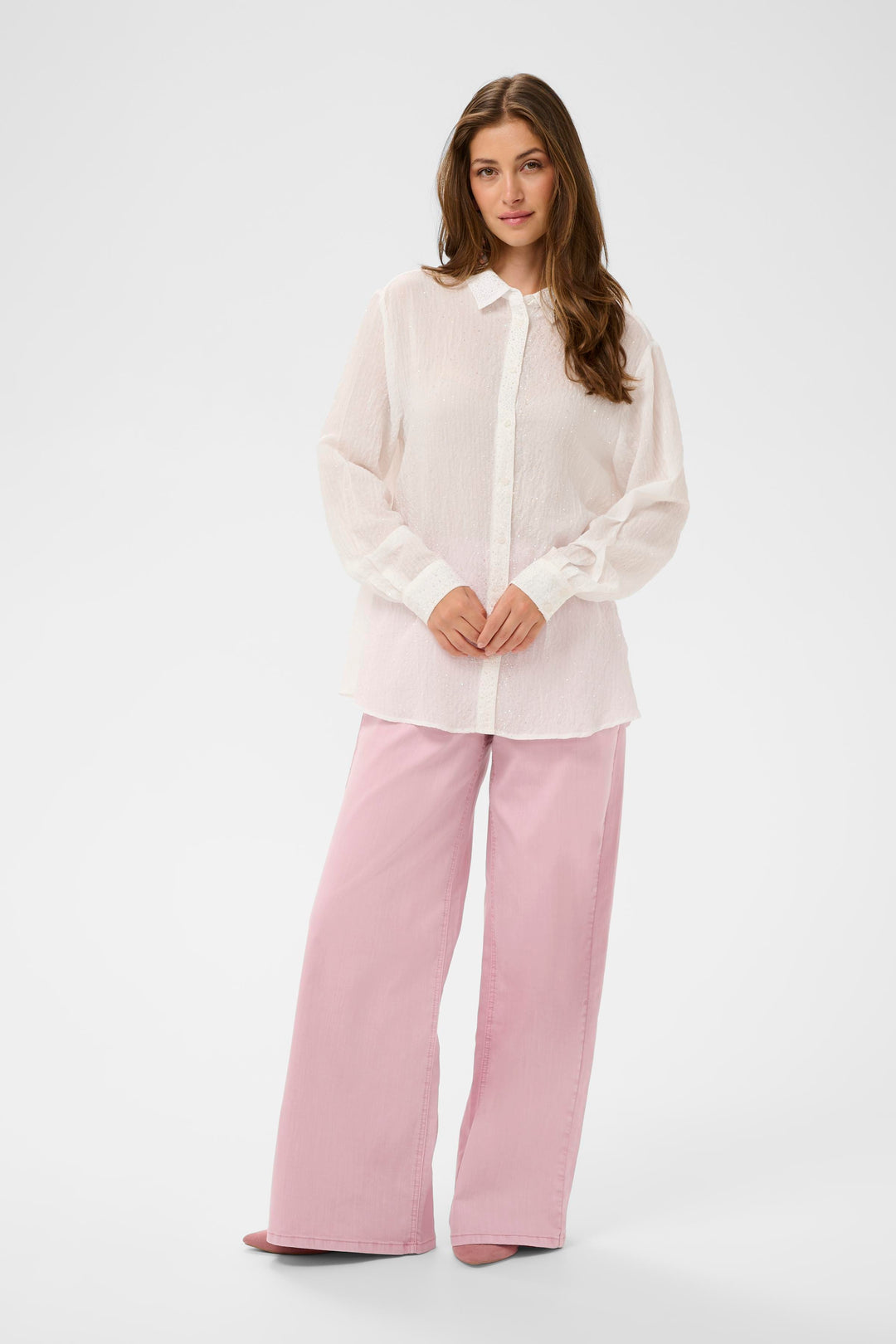 Chemise blanche fluide Jilian - Manches longues