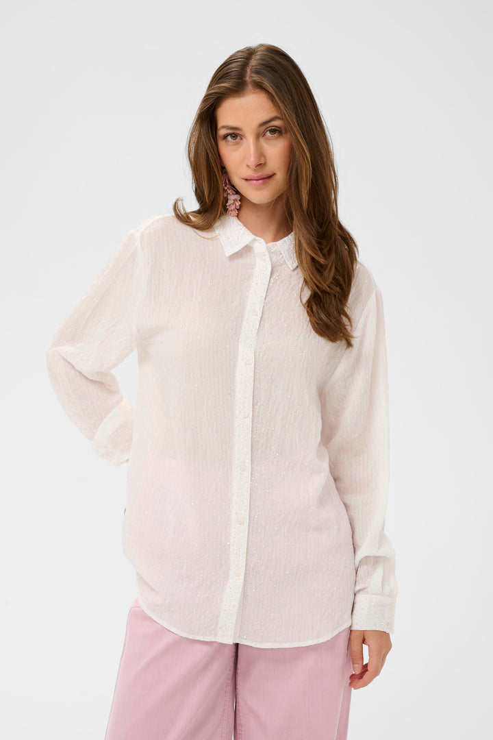 Chemise blanche fluide Jilian - Manches longues