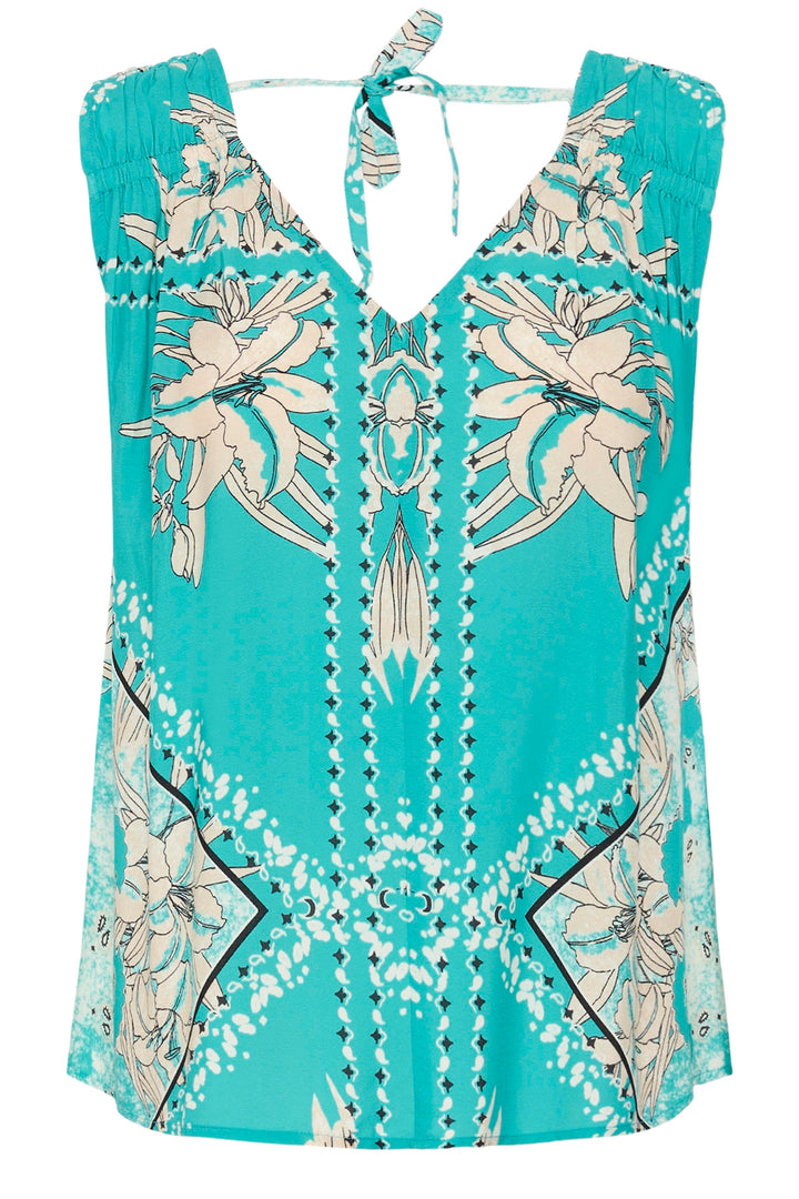 Blouse sans manches à imprimé Tiah - 100 % viscose (LENZING™ ECOVERO™)