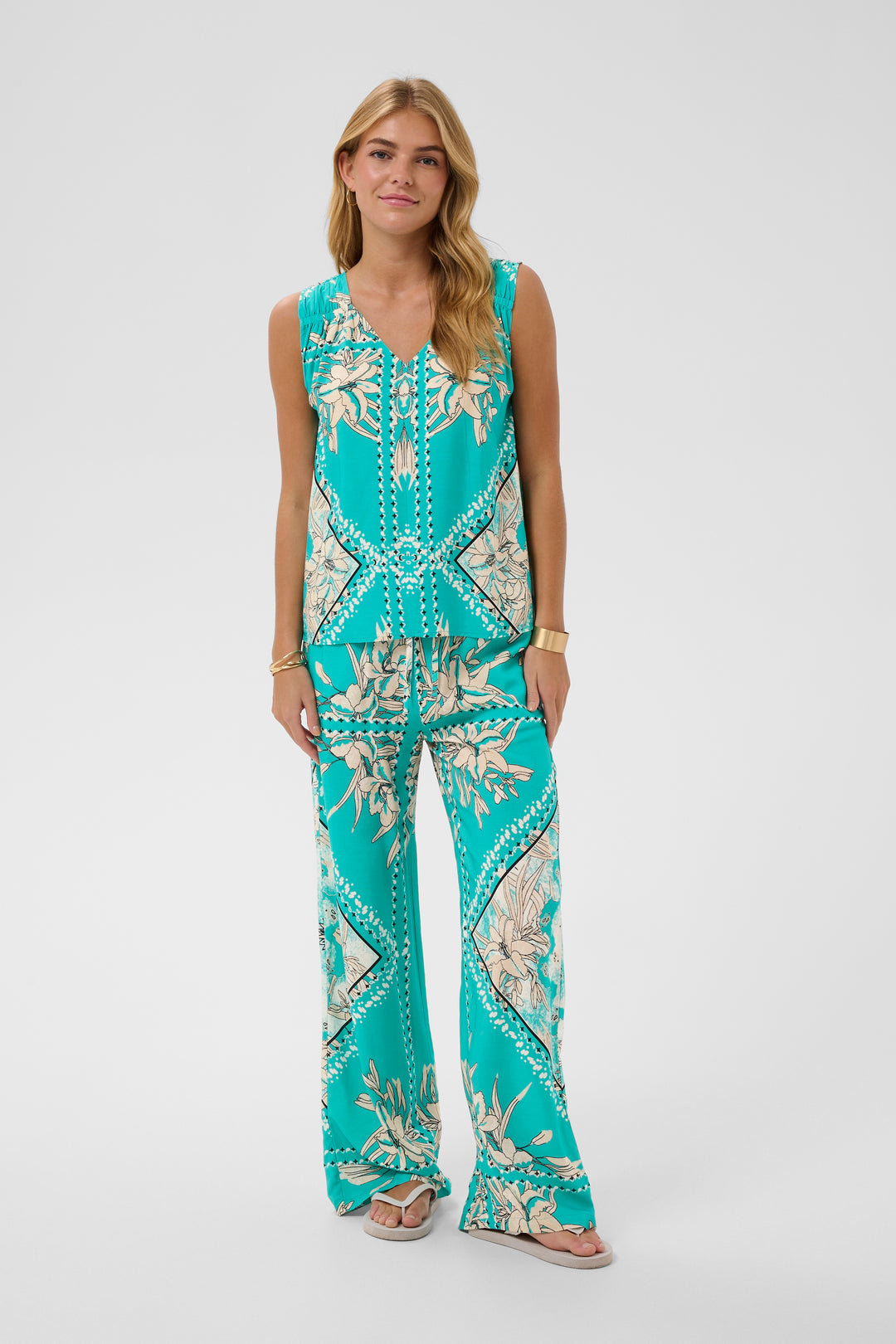 Blouse sans manches à imprimé Tiah - 100 % viscose (LENZING™ ECOVERO™)