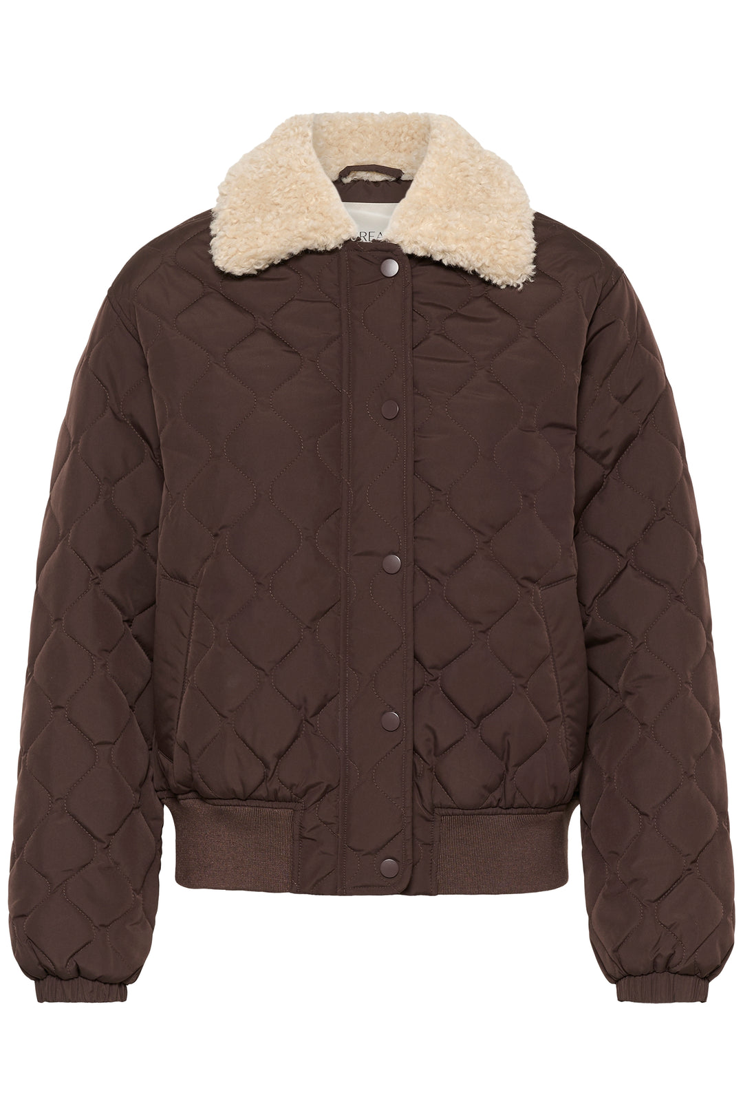Manteau matelassé Arwen - Au col en sherpa contrastant