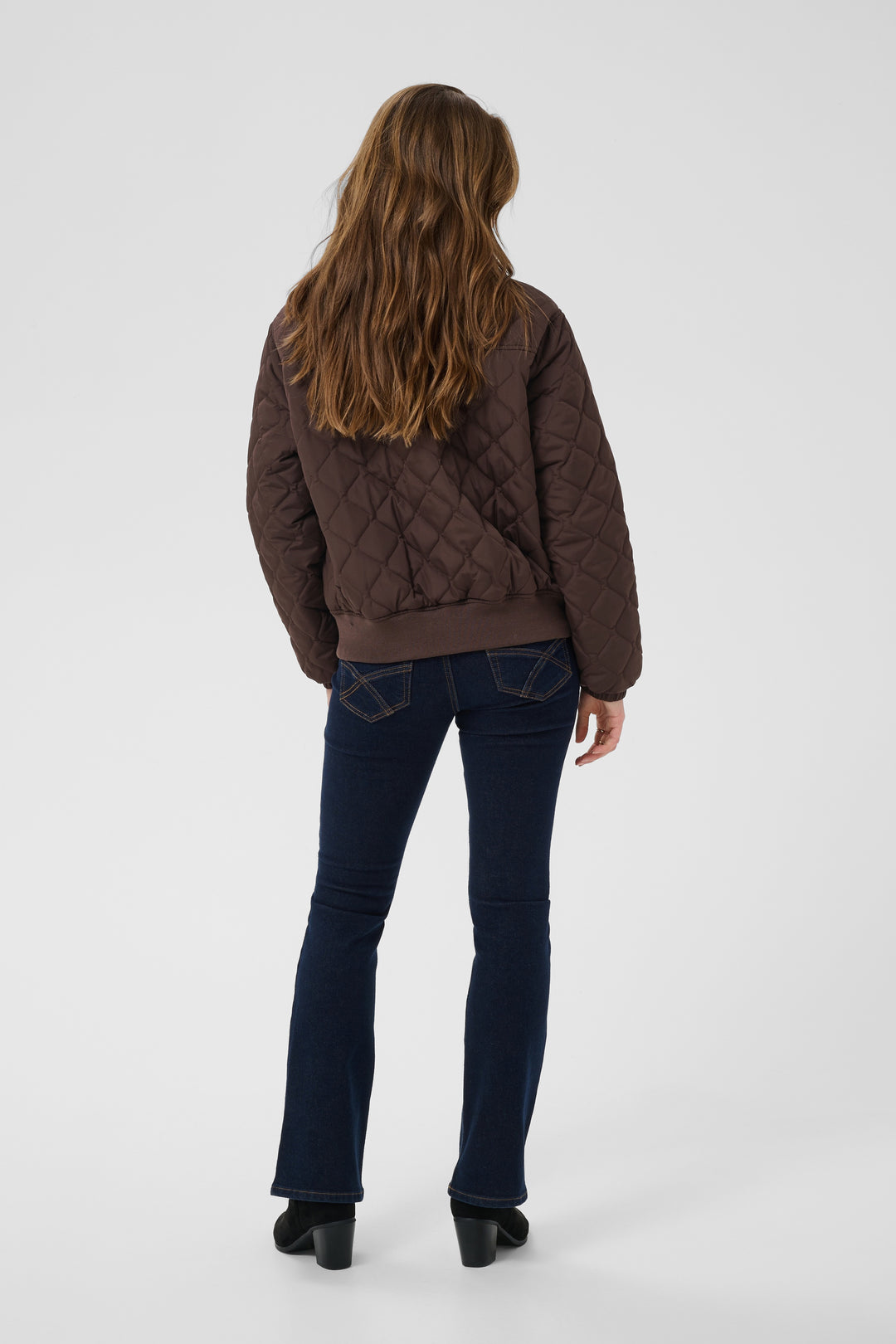Manteau matelassé Arwen - Au col en sherpa contrastant
