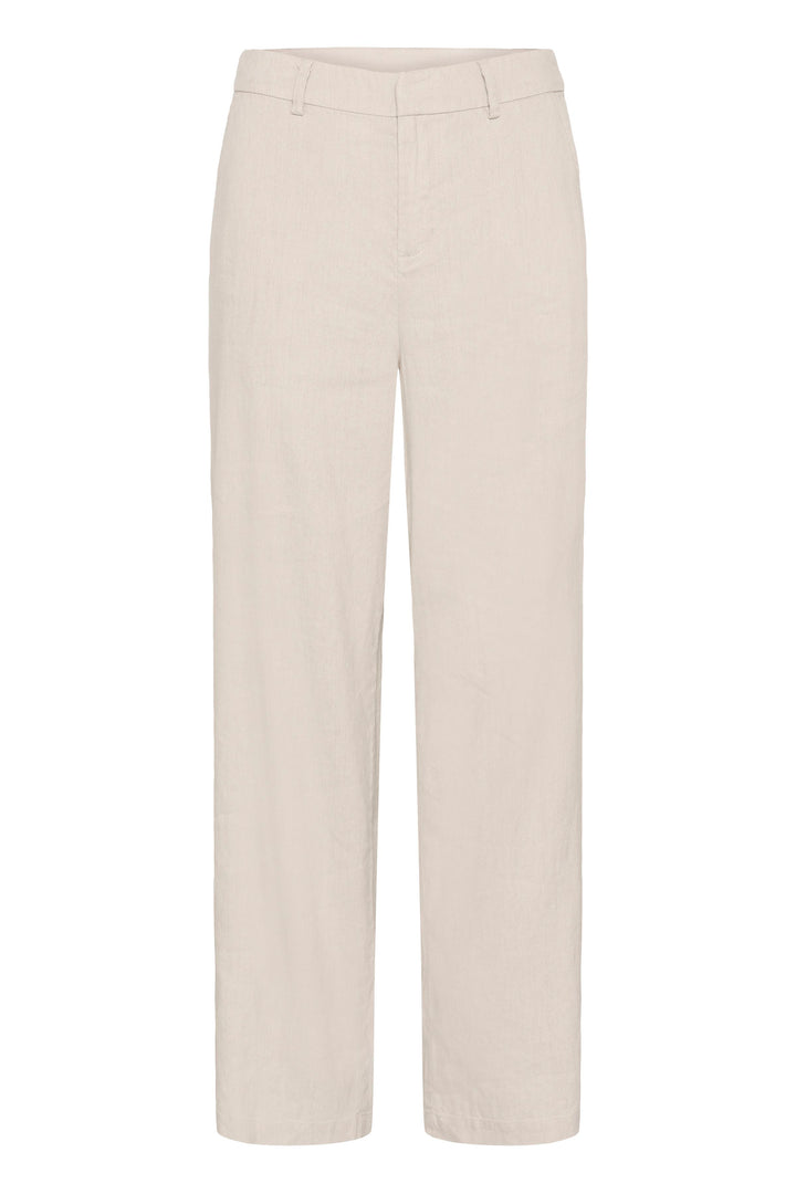 Pantalon en lin mélangé June - Coupe droite confortable