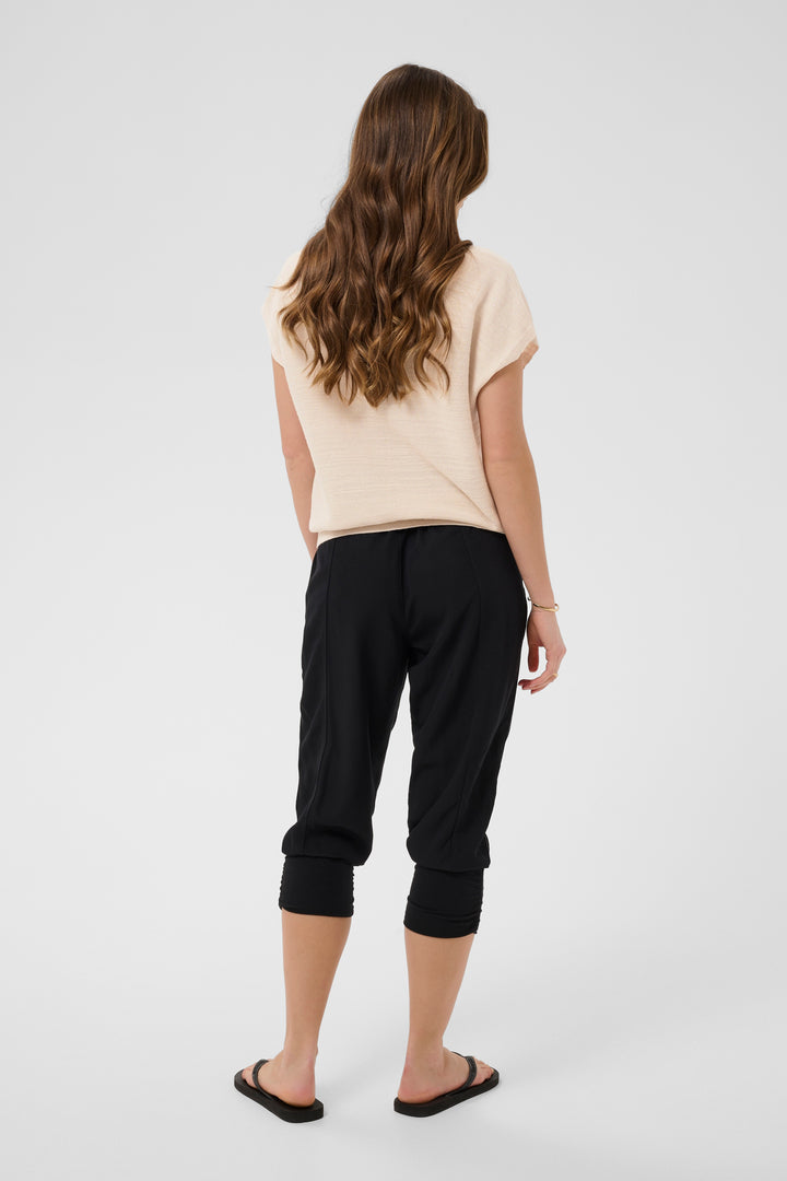 Evisa short-sleeved top - Linen and cotton knit