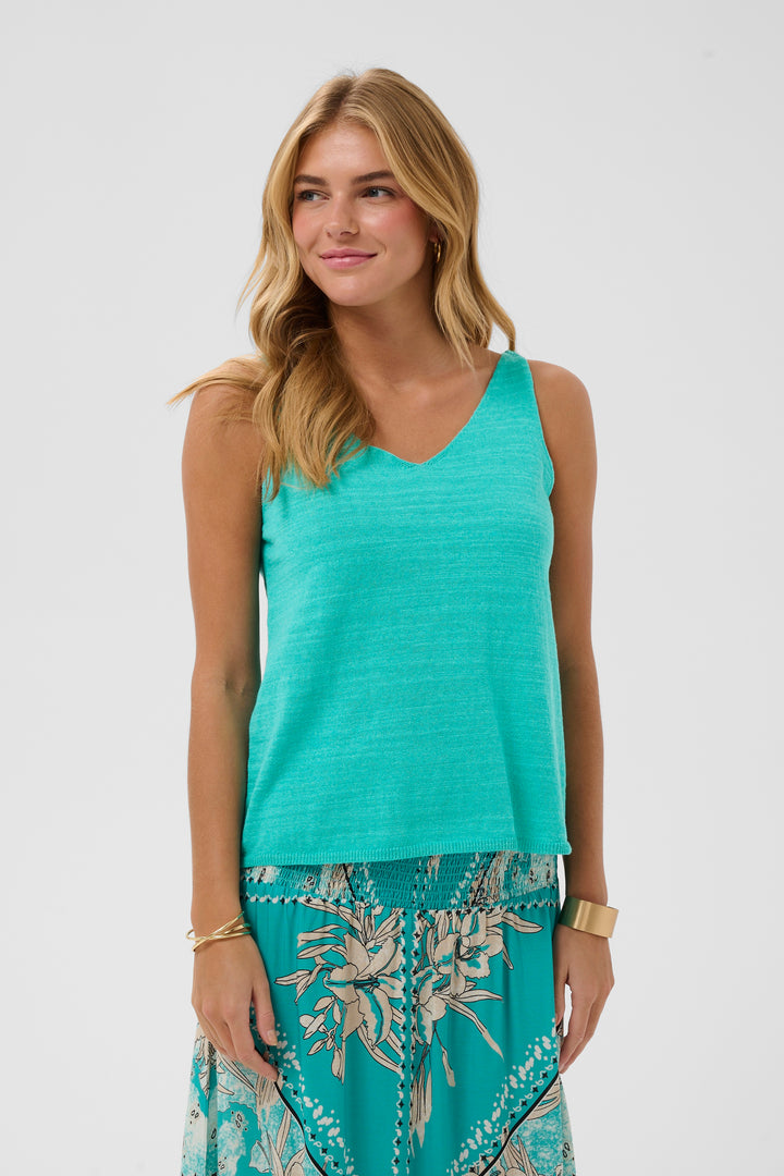 Haut sans manches Evisa - Lin et coton