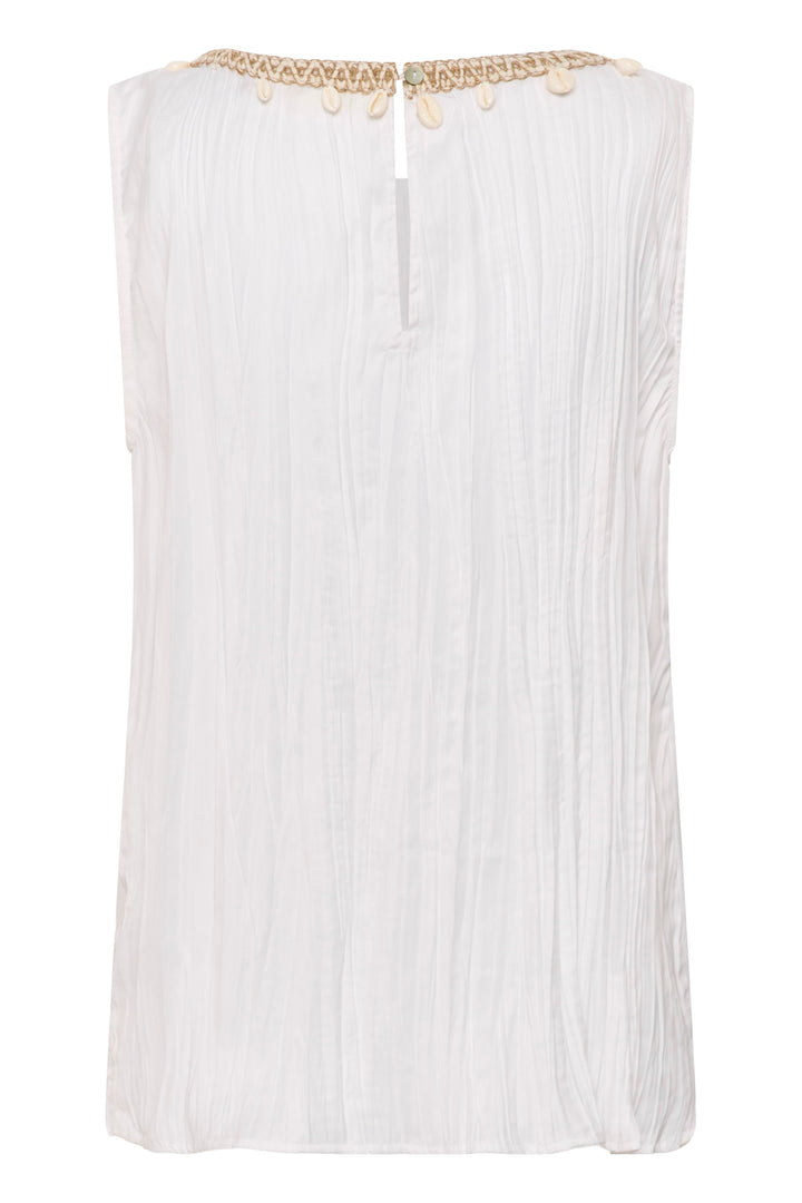 Blouse sans manches Ronja - Encolure ronde avec chaîne dorée