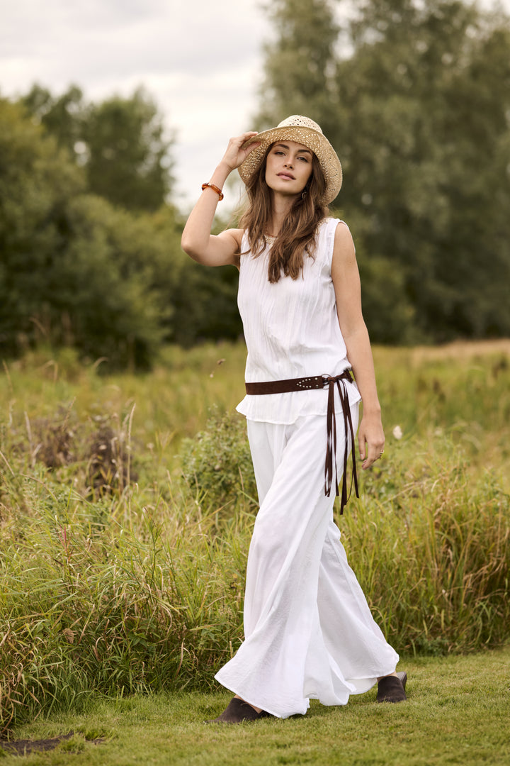 Blouse sans manches Ronja - Encolure ronde avec chaîne dorée
