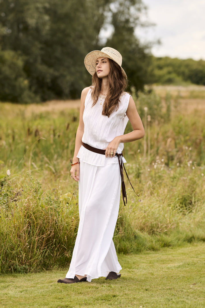 Blouse sans manches Ronja - Encolure ronde avec chaîne dorée