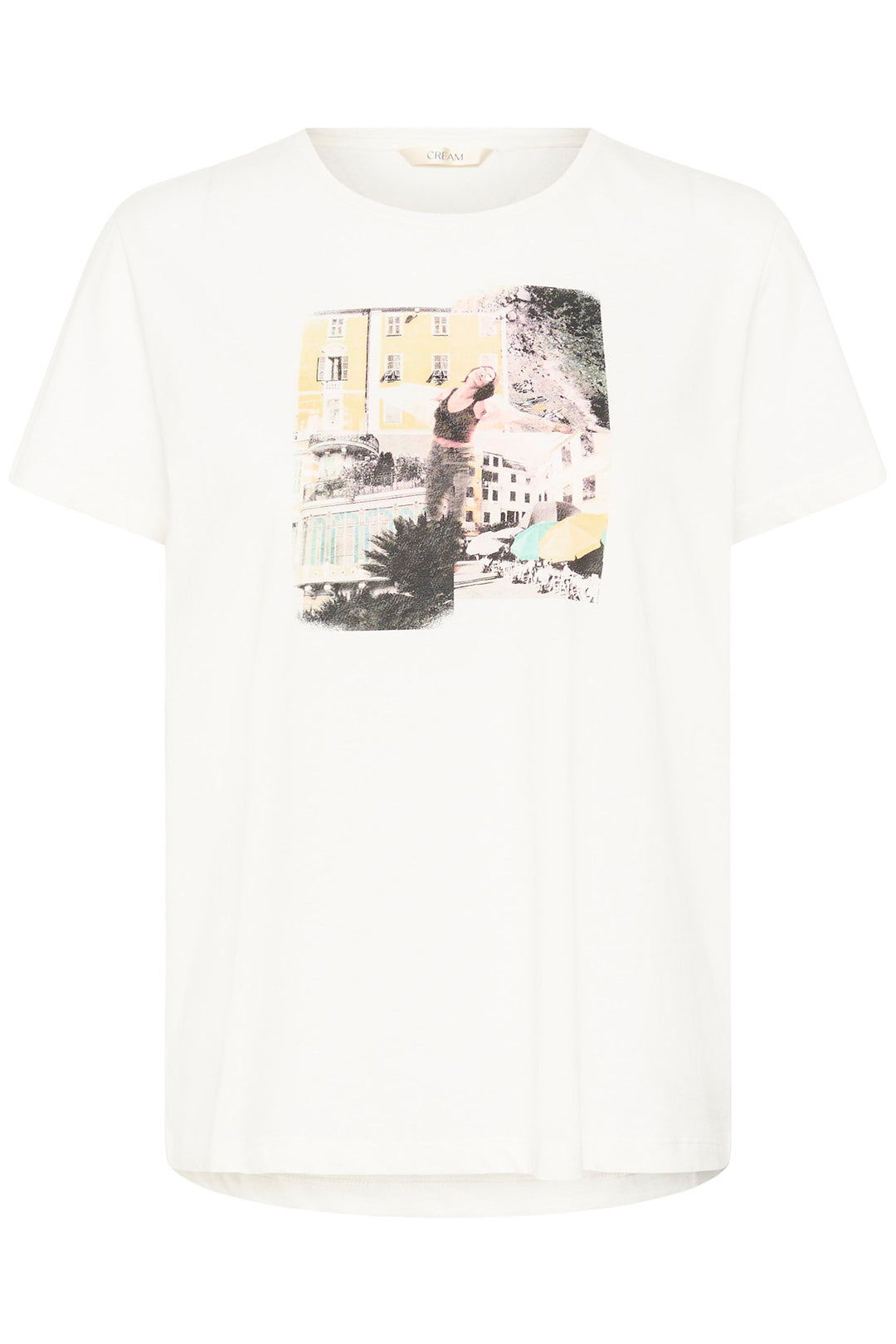 T-shirt imprimé style collage Strina - 100% coton