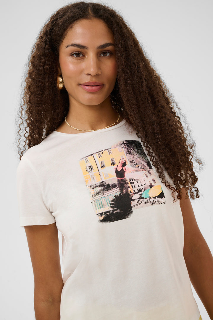 T-shirt imprimé style collage Strina - 100% coton