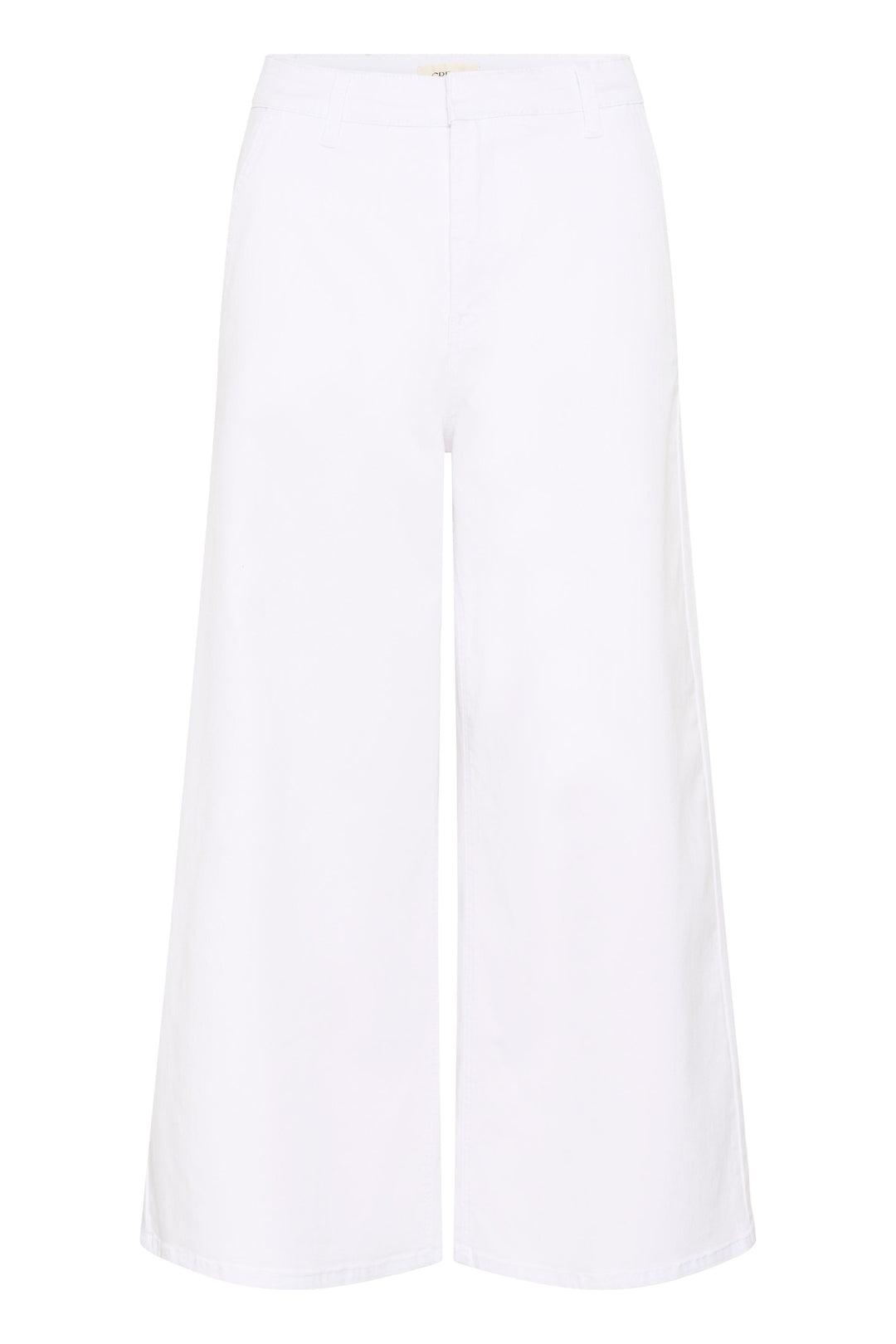 Jeans en denim blanc Visti – Taille haute et longueur cheville