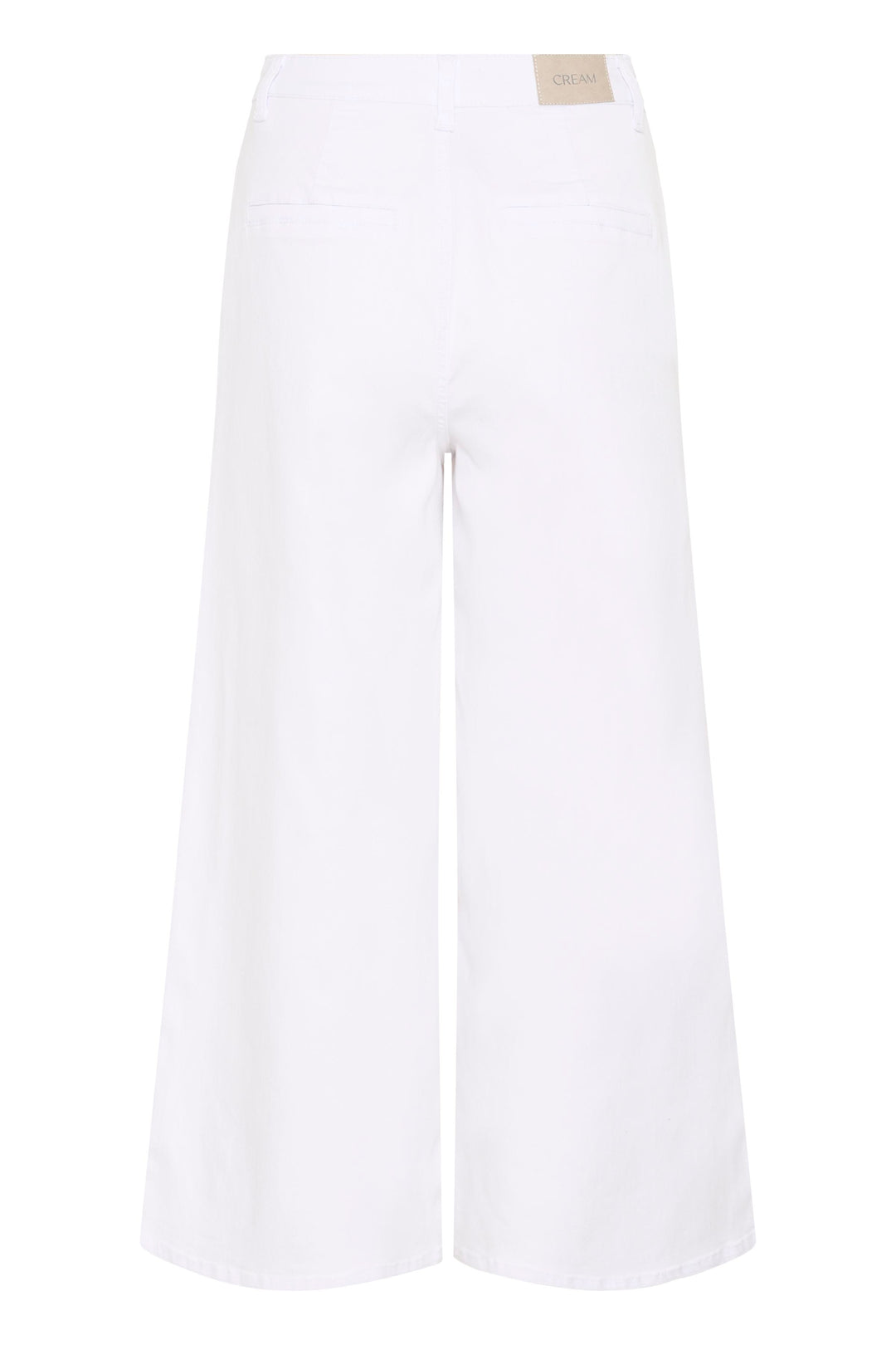 Jeans en denim blanc Visti – Taille haute et longueur cheville