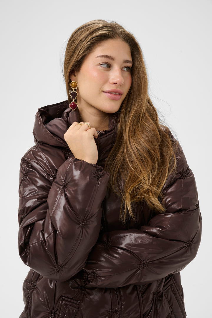 Manteau matelassé Drakie - Fini lustré et texturé