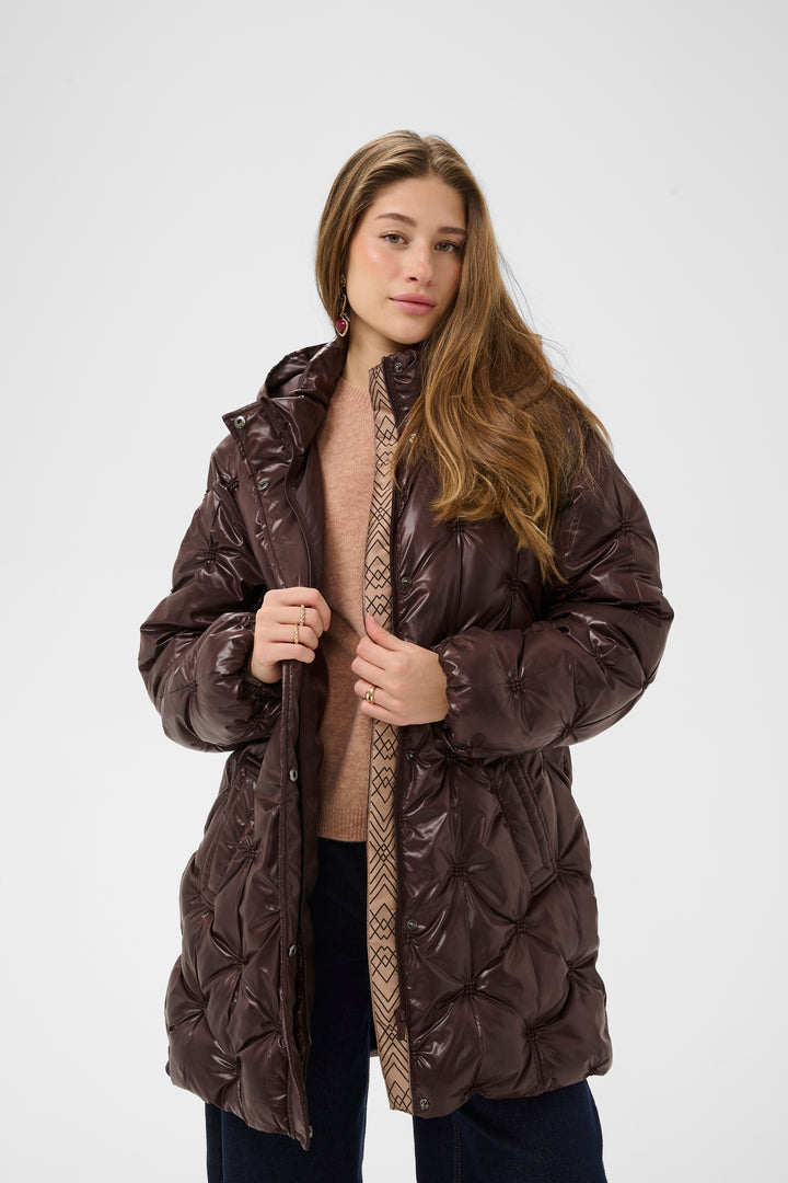 Manteau matelassé Drakie - Fini lustré et texturé