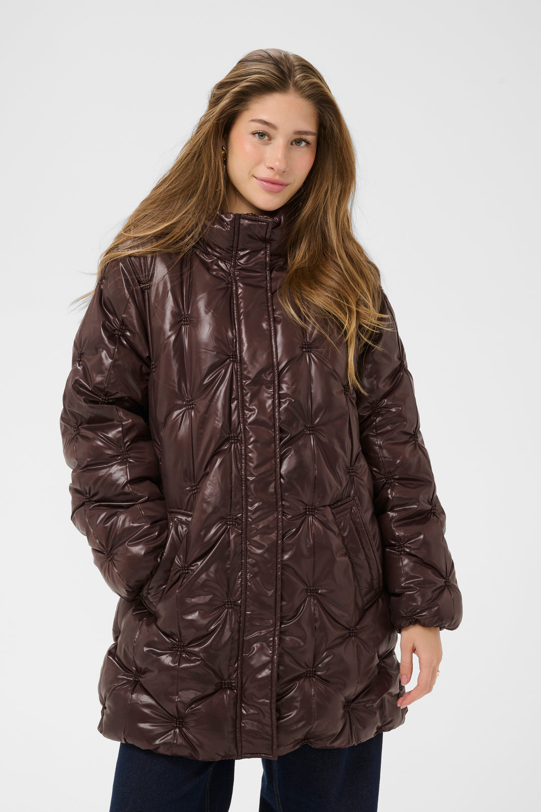 Manteau matelassé Drakie - Fini lustré et texturé
