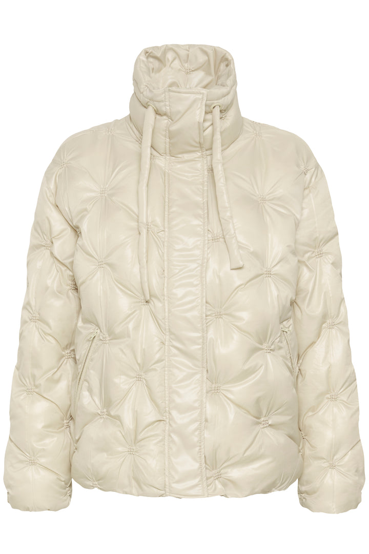 Manteau court Drakie - Col montant ajustable avec cordons de serrage