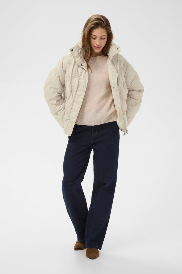 Manteau court Drakie - Col montant ajustable avec cordons de serrage