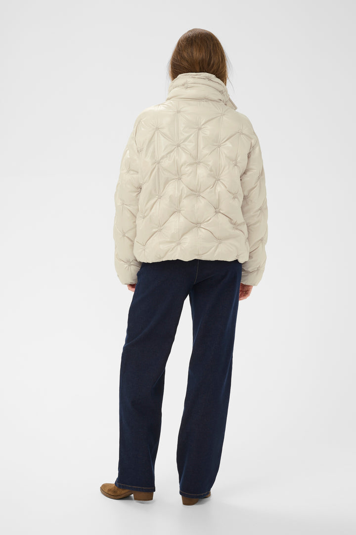 Manteau court Drakie - Col montant ajustable avec cordons de serrage