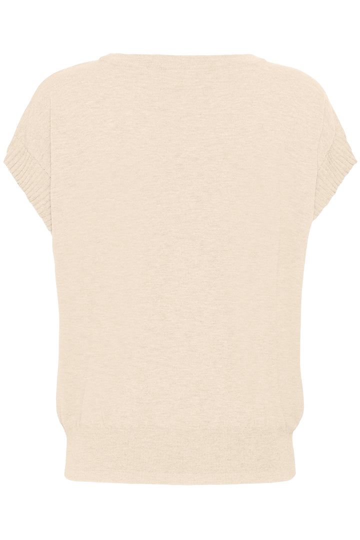 Haut en tricot écoresponsabl Dela - Avec grande fleur en relief et coupe décontractée