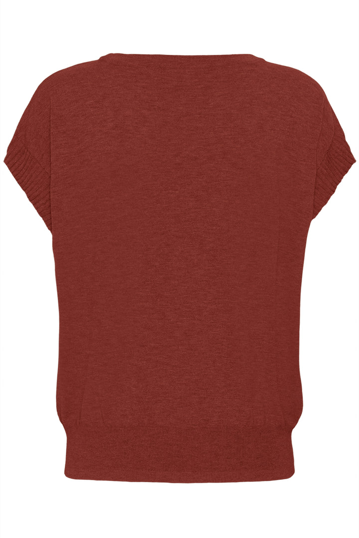 Haut en tricot écoresponsabl Dela - Avec grande fleur en relief et coupe décontractée