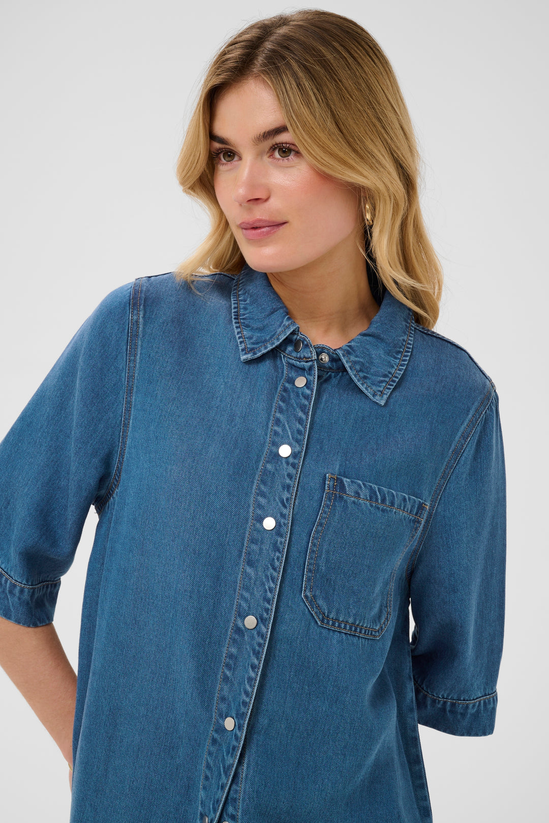 Chemise au style denim Marelli - Coupe ample et relax
