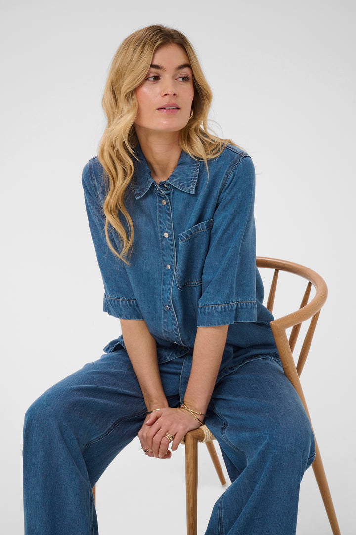 Chemise au style denim Marelli - Coupe ample et relax