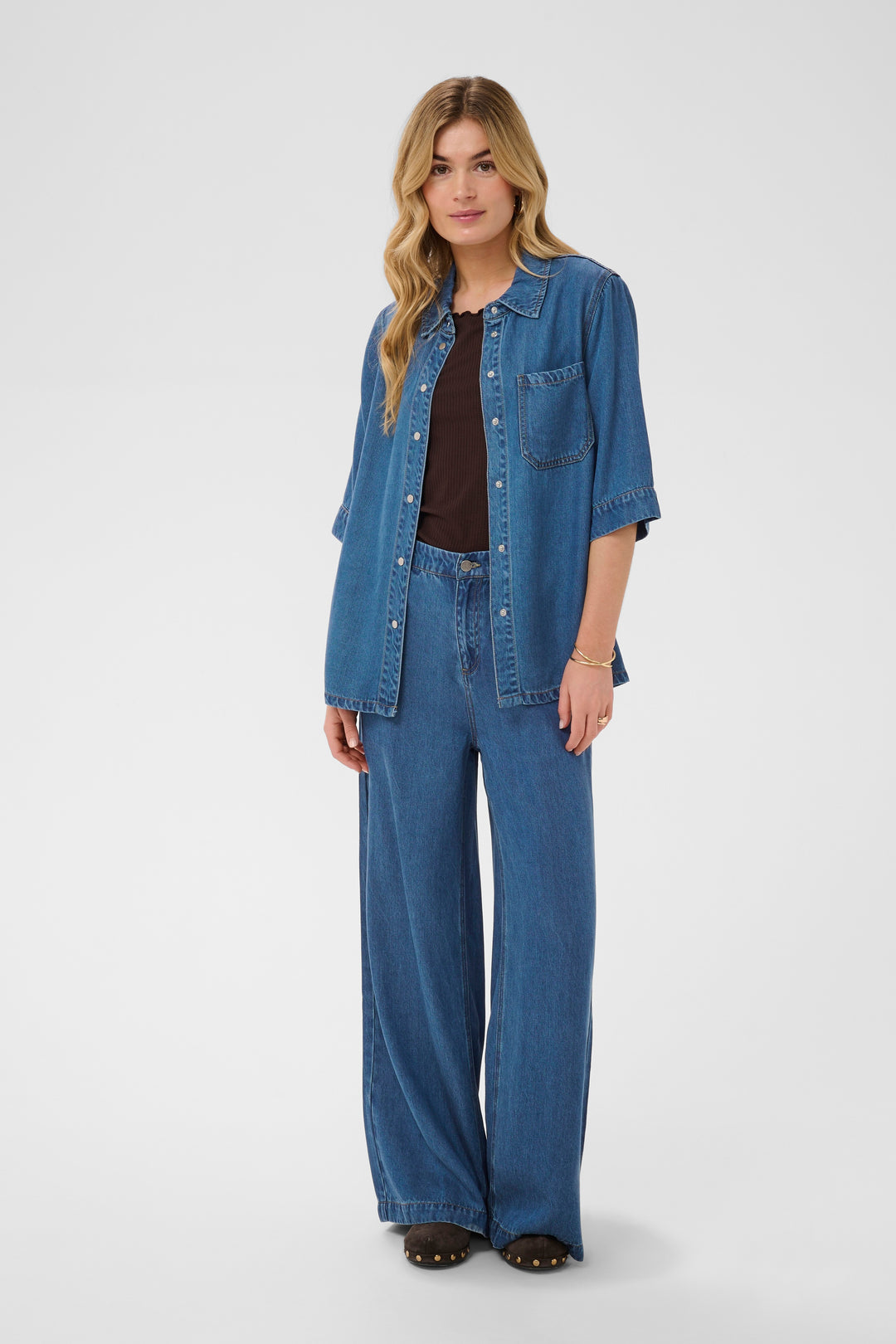 Chemise au style denim Marelli - Coupe ample et relax
