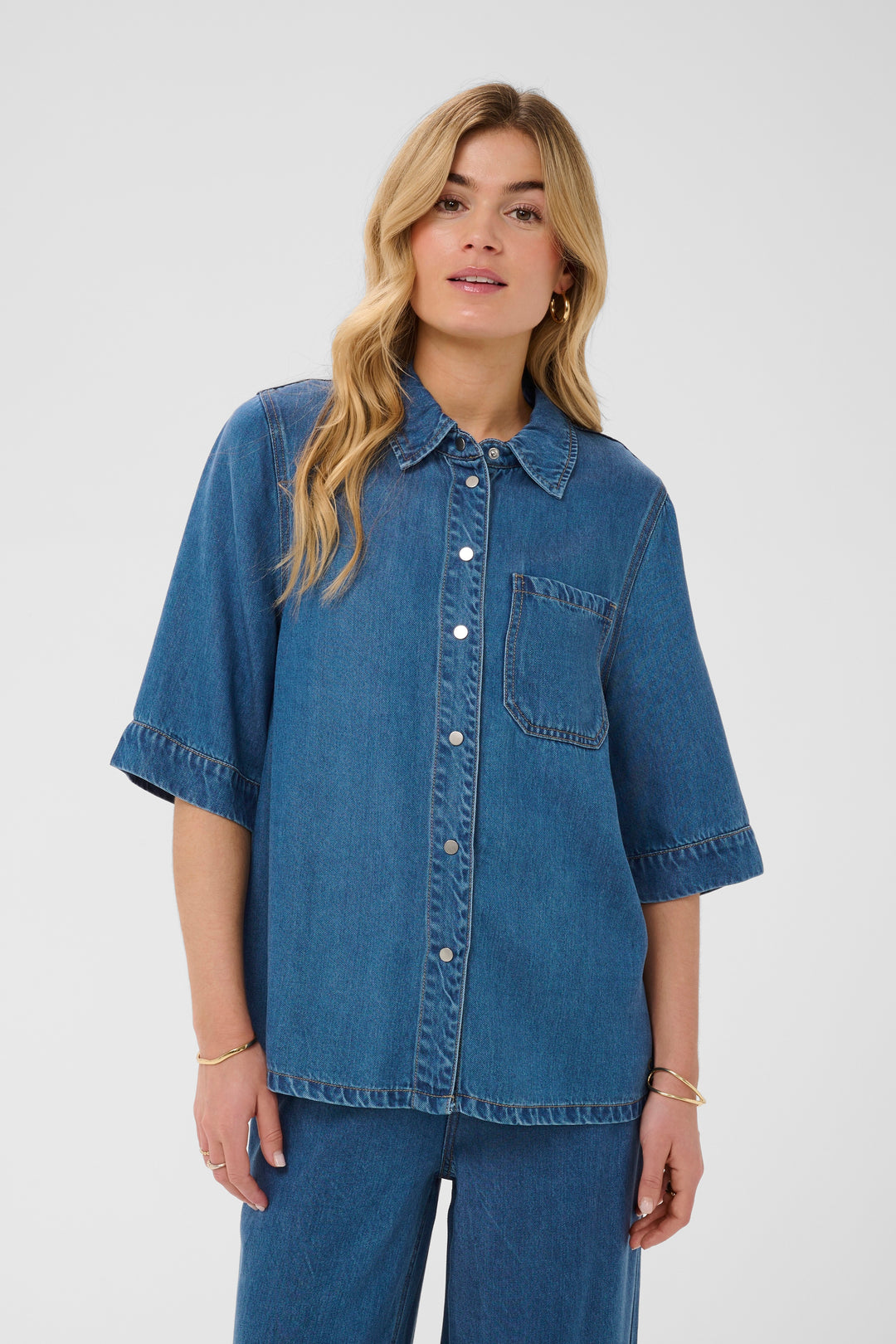 Chemise au style denim Marelli - Coupe ample et relax