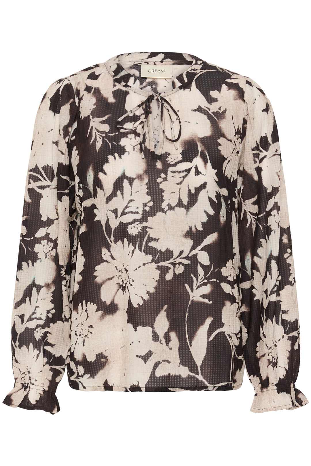 Blouse au motif floral Hailey - Avec encolure à nouer