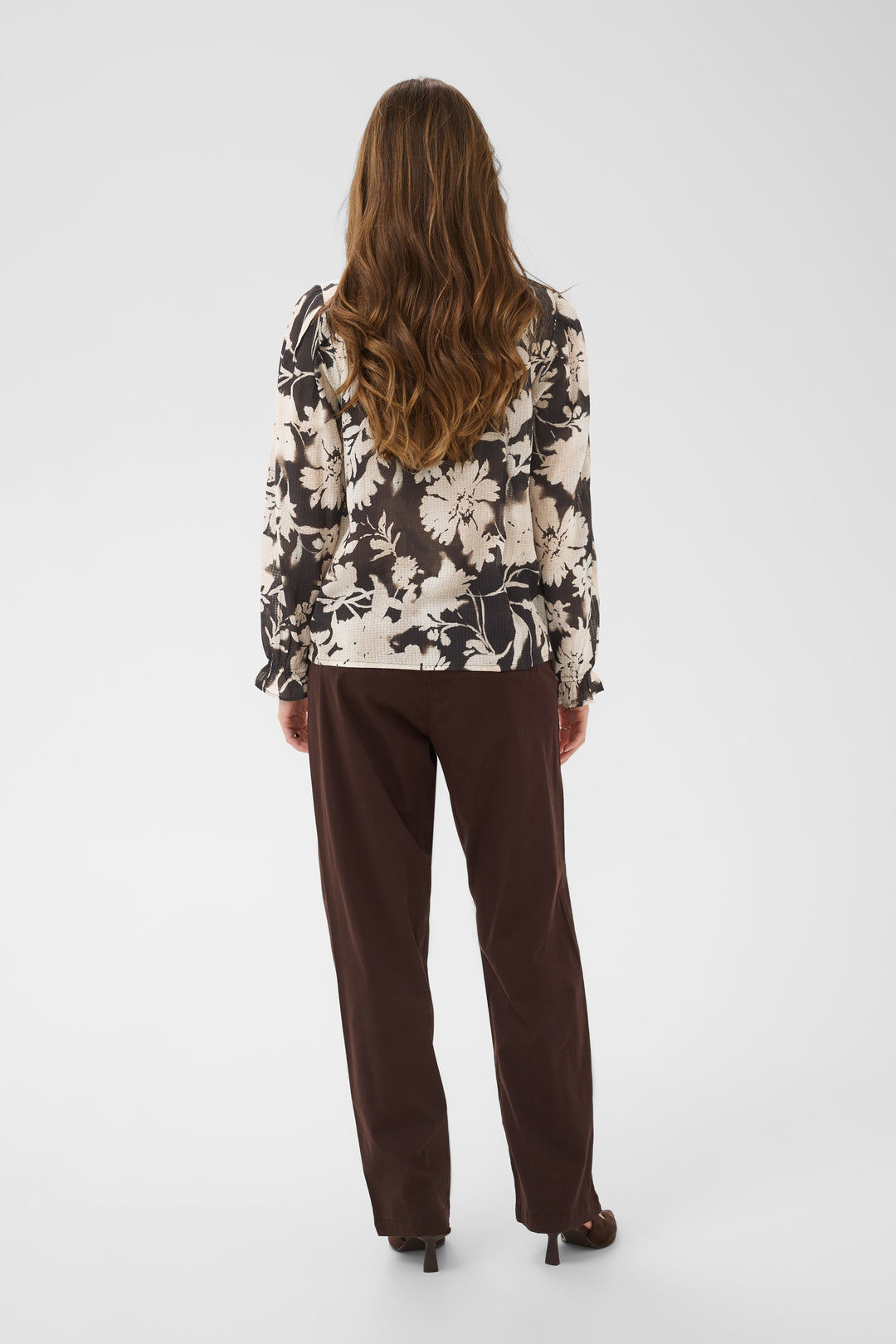Blouse au motif floral Hailey - Avec encolure à nouer