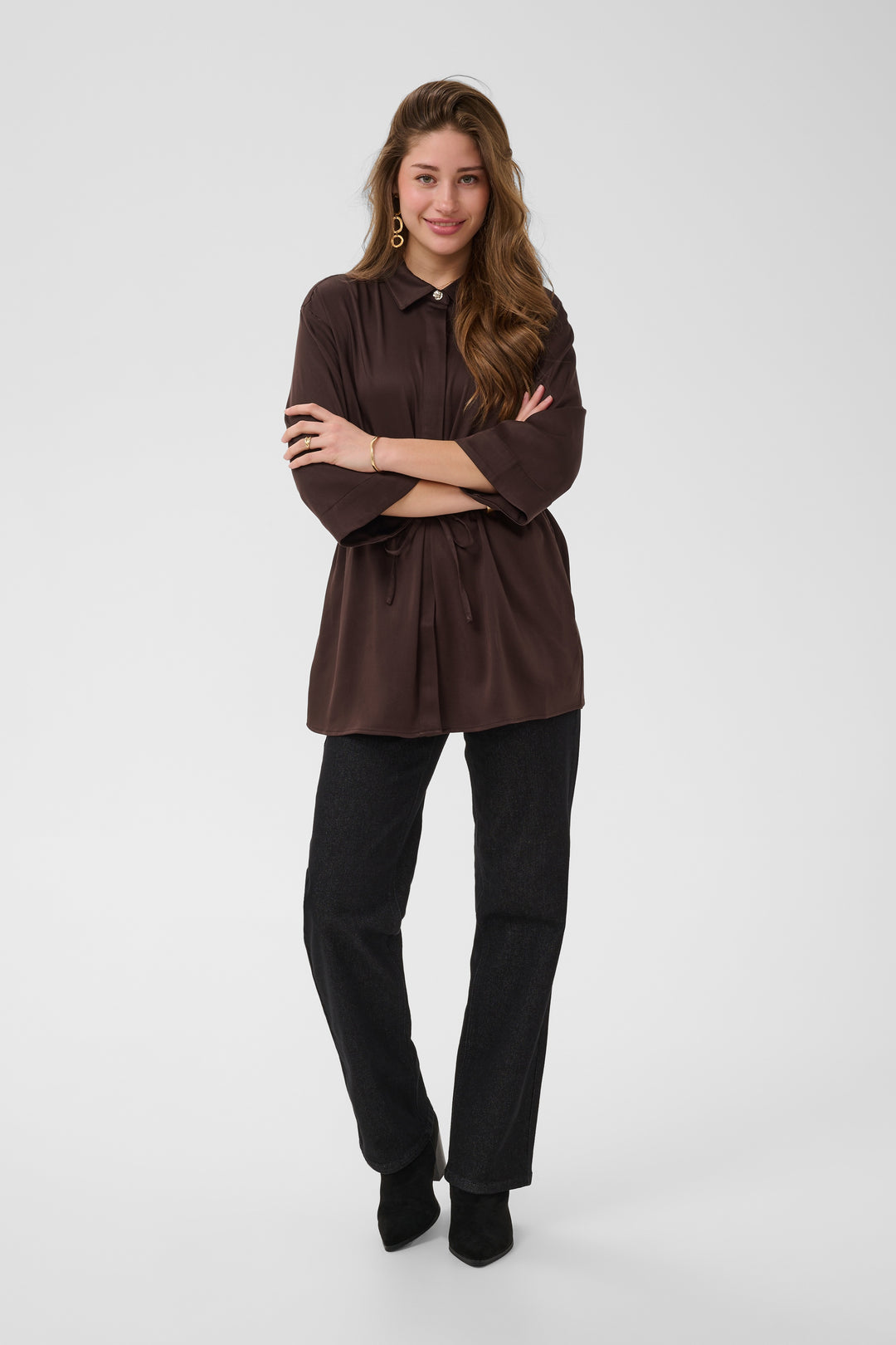 Chemise longue Thelma - À taille ajustable et mélange de lyocell
