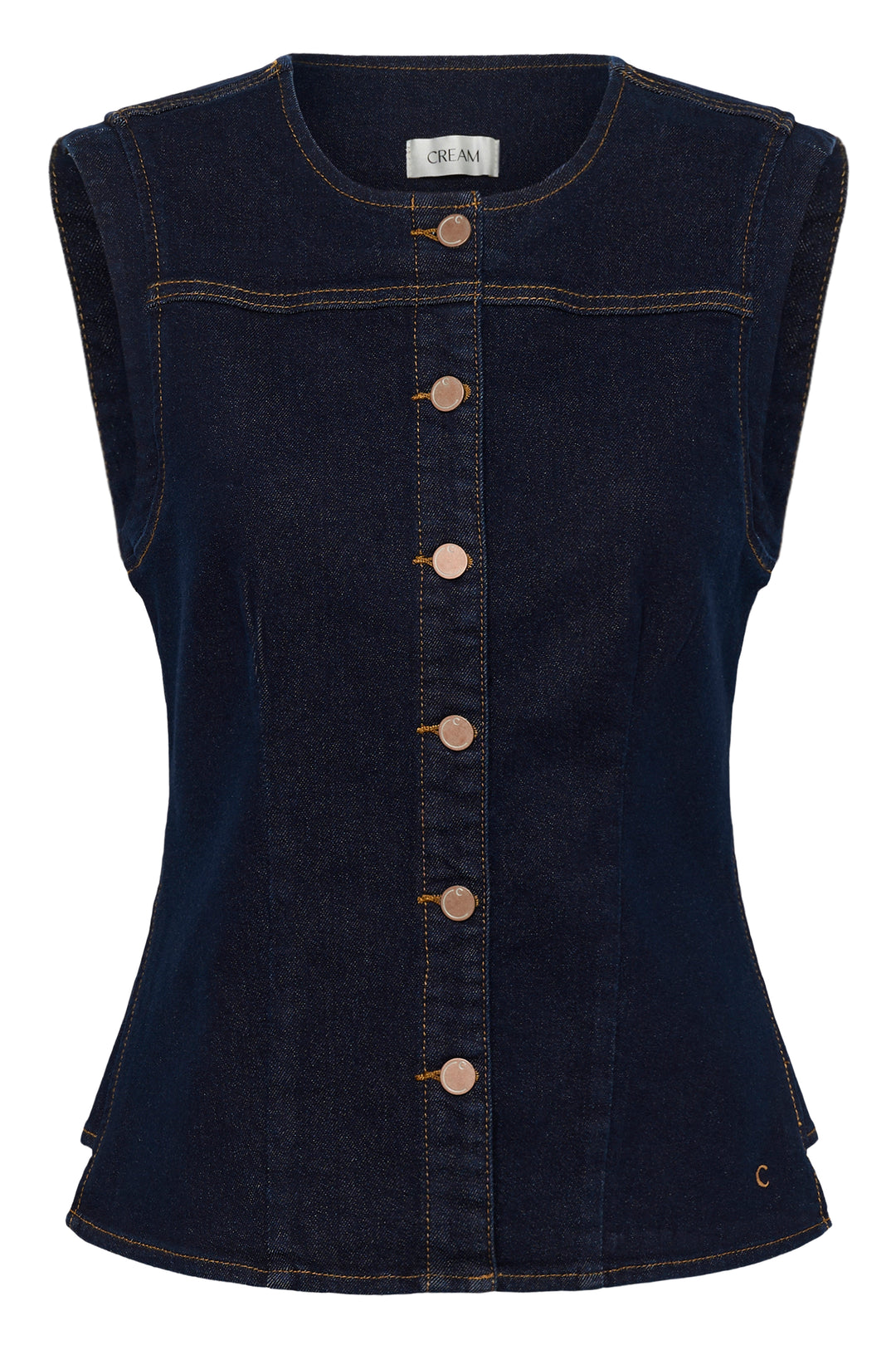 Veston en denim sans manches Damy - Mélange de coton