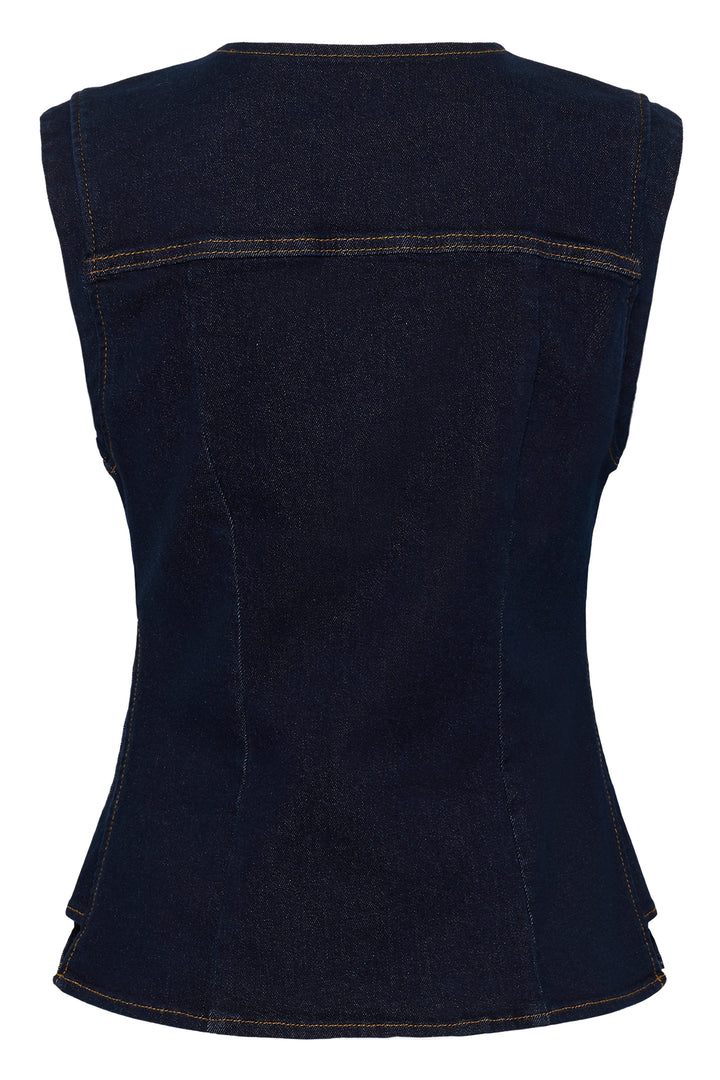 Veston en denim sans manches Damy - Mélange de coton