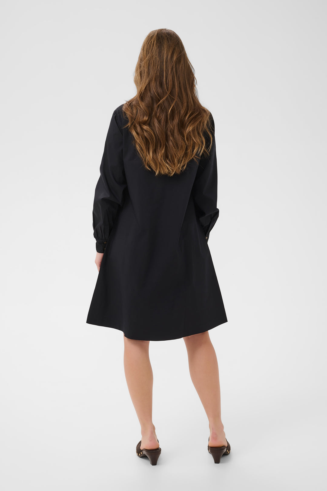 Robe chemise Leli - À manches longues en coton extensible