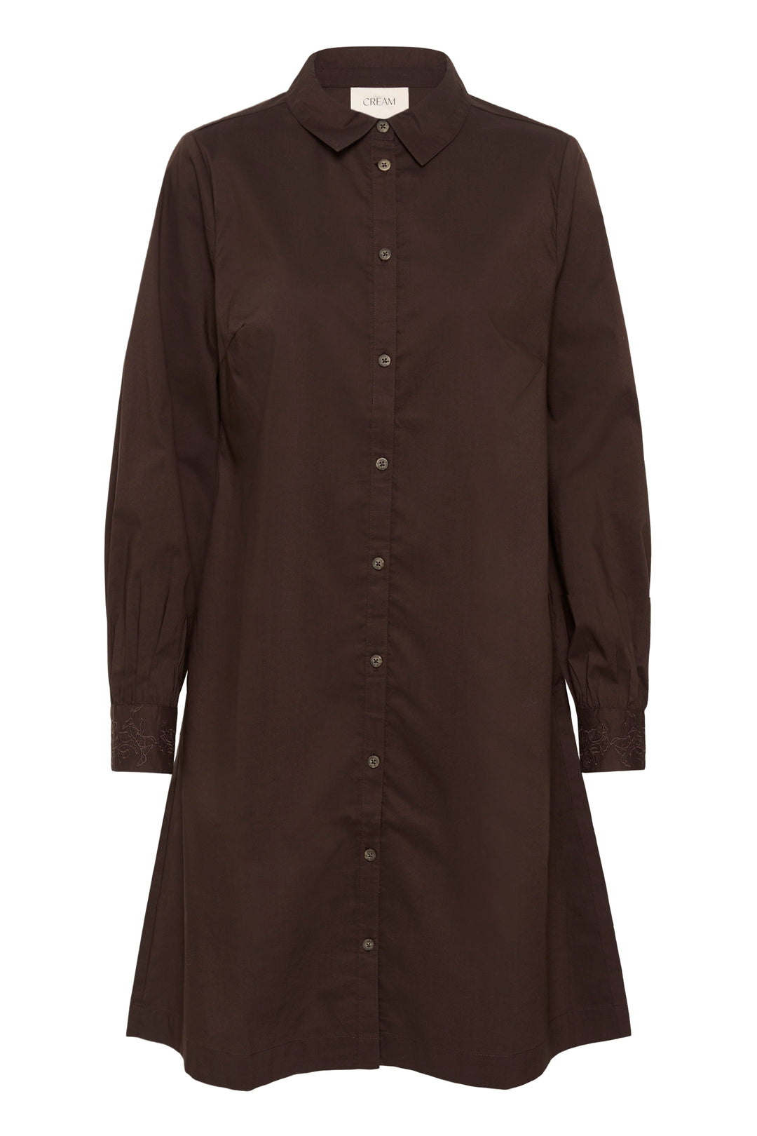 Robe chemise Leli - À manches longues en coton extensible