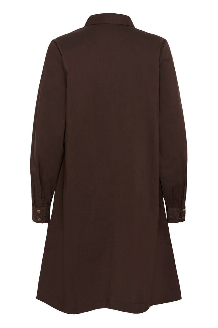Robe chemise Leli - À manches longues en coton extensible