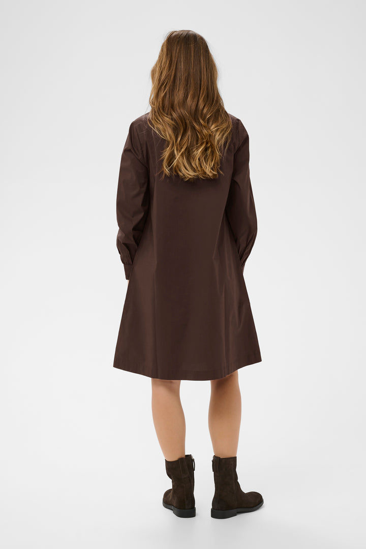 Robe chemise Leli - À manches longues en coton extensible