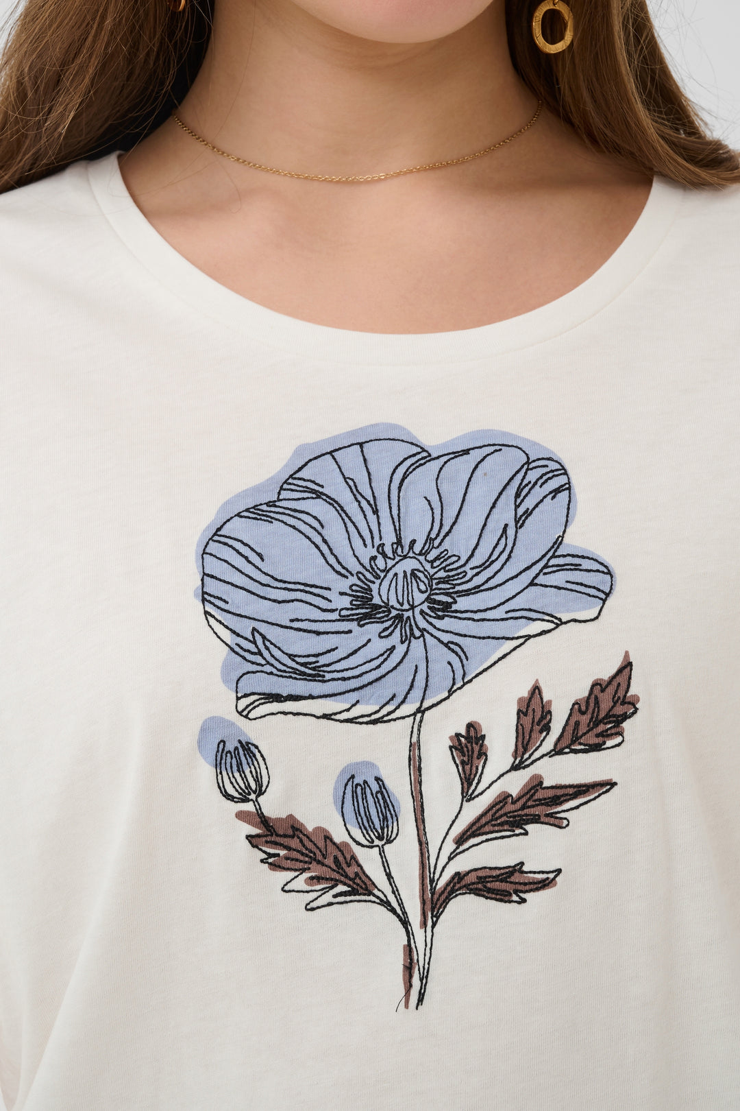 T-shirt au motif floral Munni - En pur coton