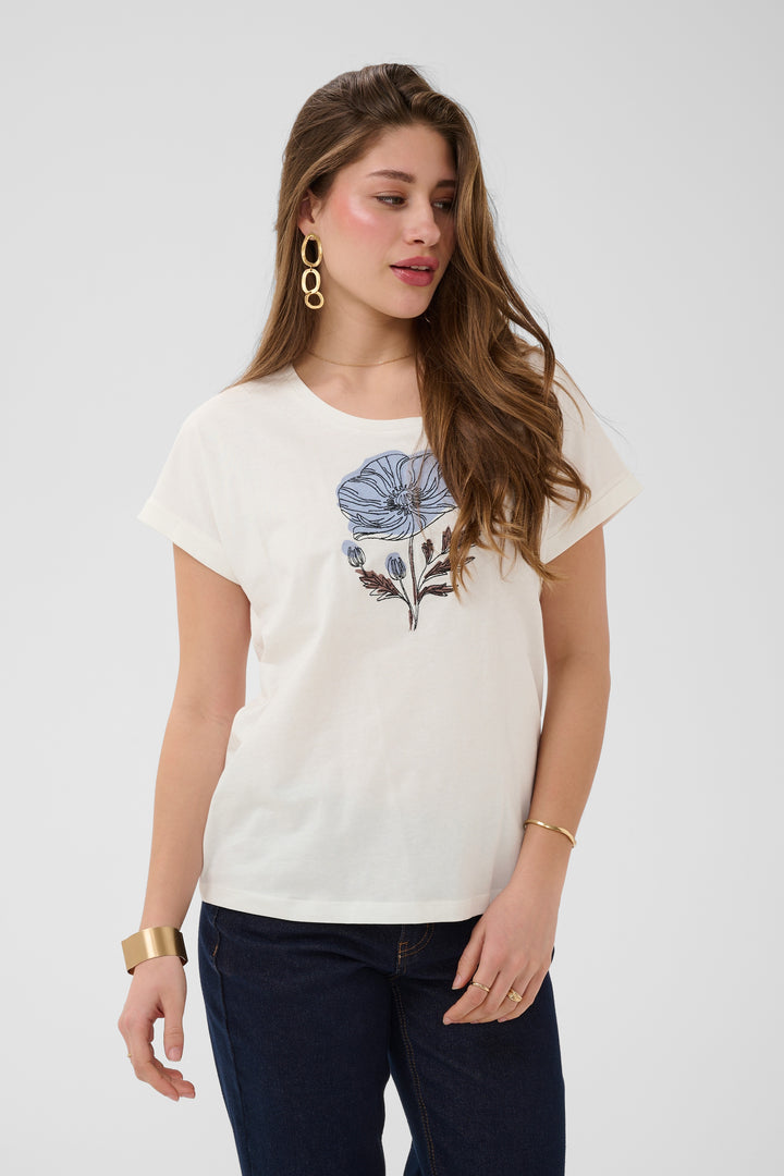 T-shirt au motif floral Munni - En pur coton