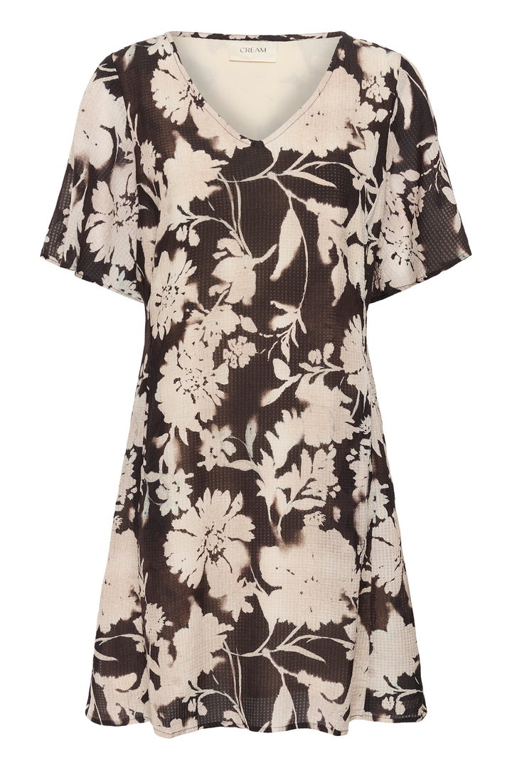 Robe courte Hailey - Motif floral avec encolure en V
