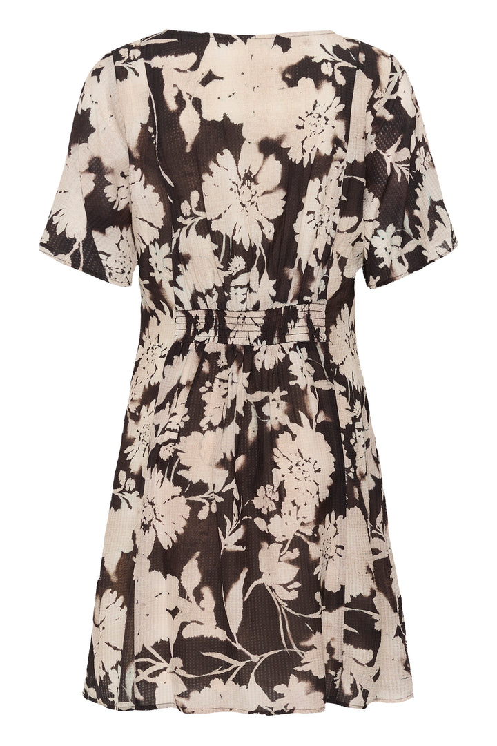 Robe courte Hailey - Motif floral avec encolure en V