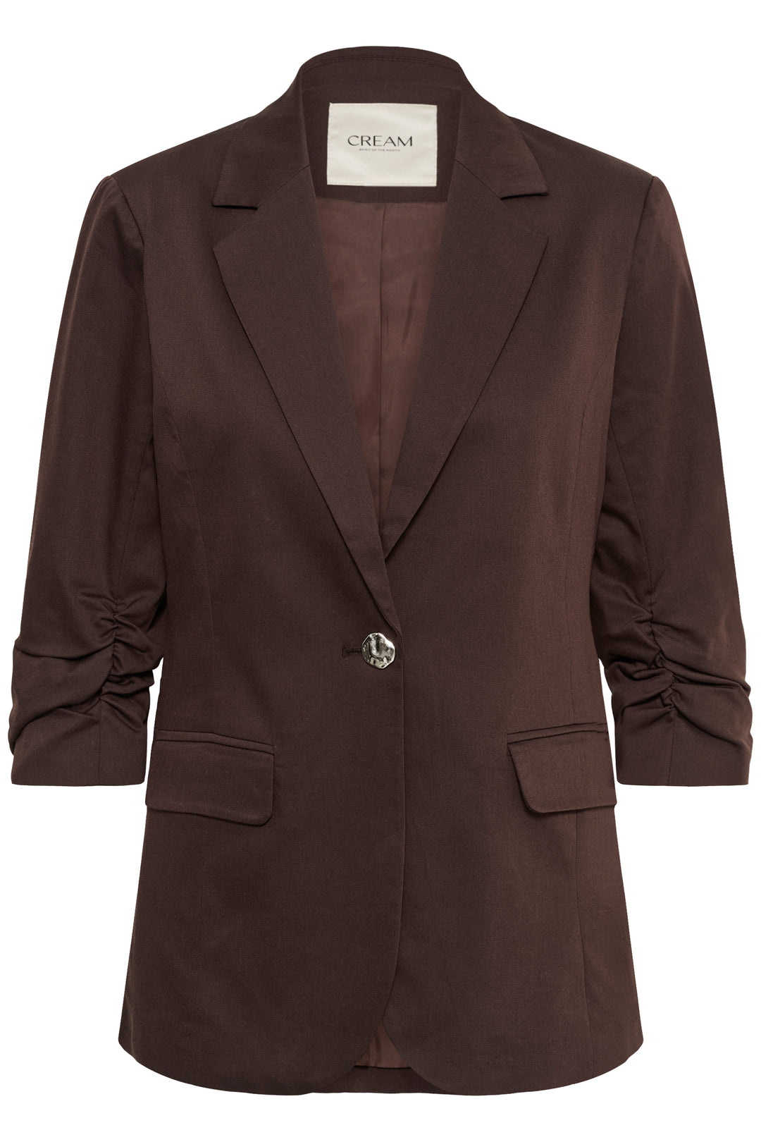 Veste style blazer Gia - Manches 3/4 avec fermeture à bouton unique