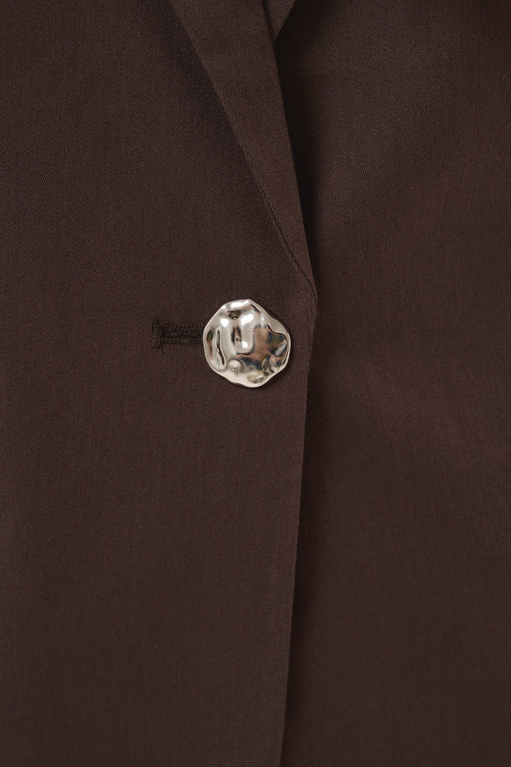 Veste style blazer Gia - Manches 3/4 avec fermeture à bouton unique