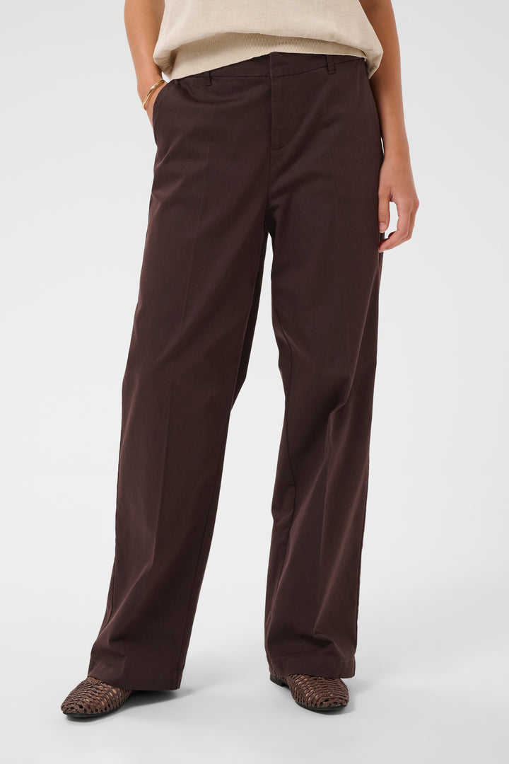 Pantalon à jambe large Gia - Mélange de coton